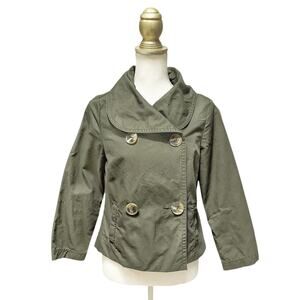 Vintage Anthropologie Sitwell Twee Cropped Peter Pan Collar Jacket - S